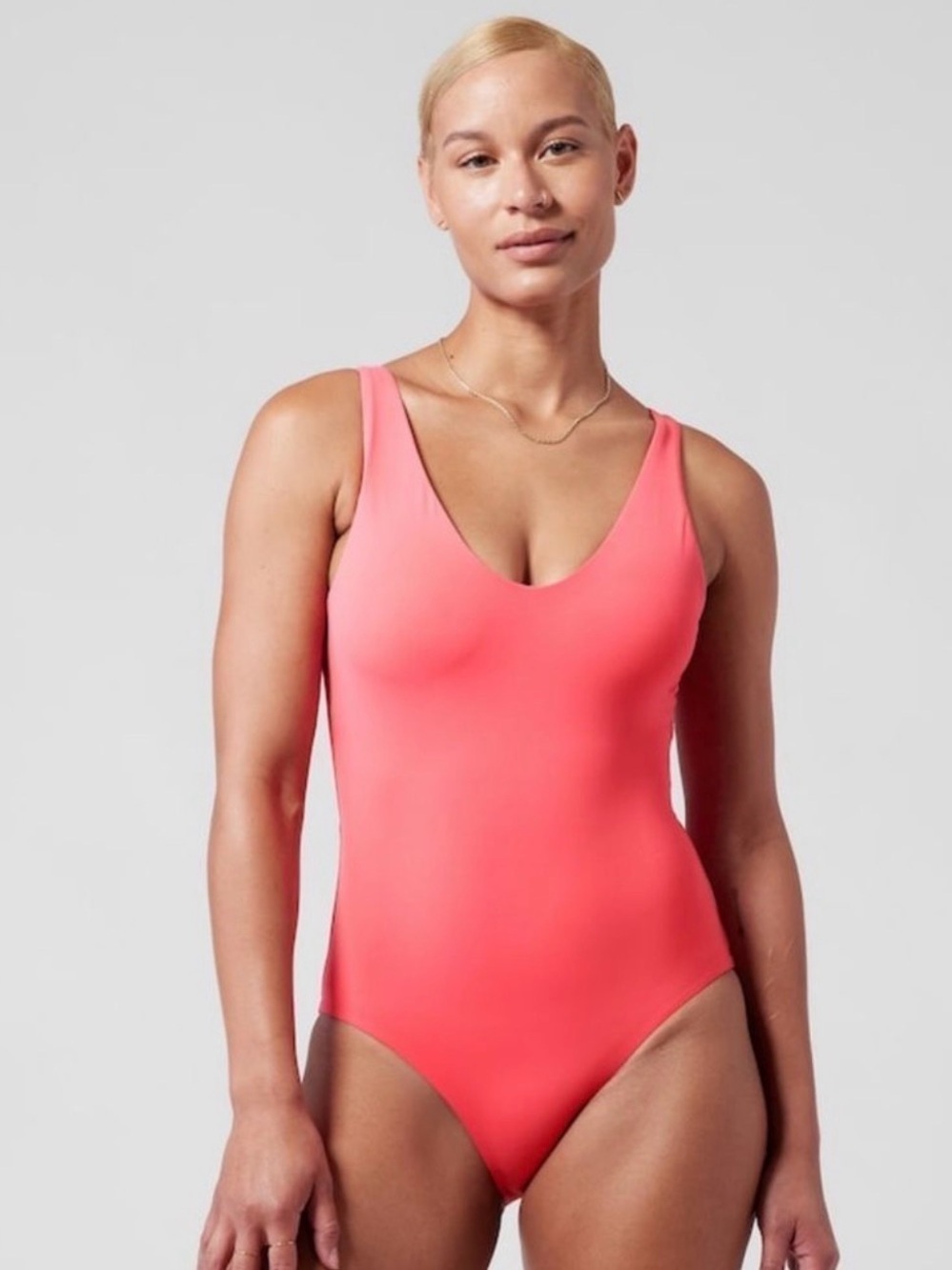 NWT ATHLETA Hampton One Piece Swimsuit in Cerise Size XS